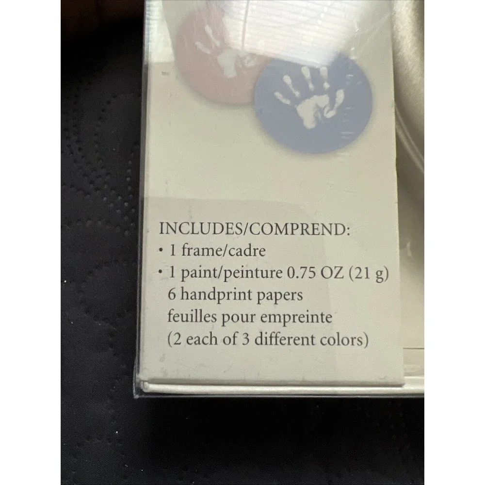 Hallmark Baptism Handprint Frame Bless These Little Hands Baby Print New In Pkg